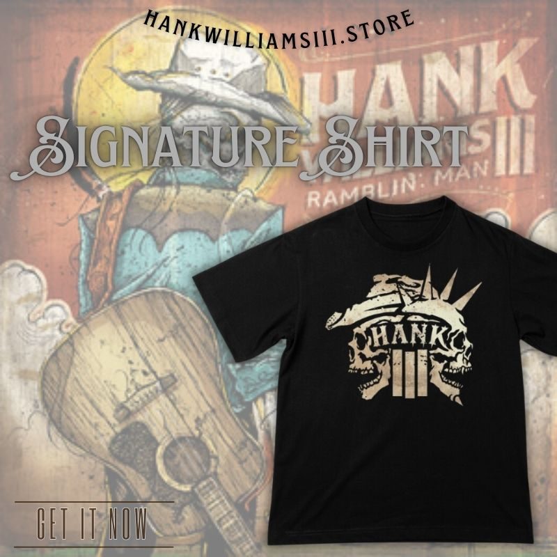 Der neue Hank Williams III Logo Herren Graphic Cadeau Chaud Essential T-Shirt